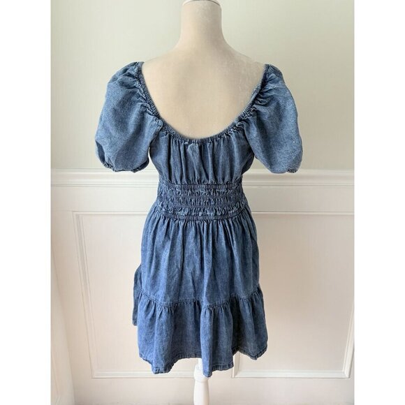 Gap Cotton Chambray Denim Dress M - Picture 4 of 6